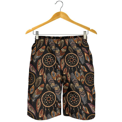 Dream catcher embroidered style Mens Shorts-JTAMIGO.COM