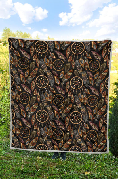 Dream catcher embroidered style Premium Quilt-JTAMIGO.COM