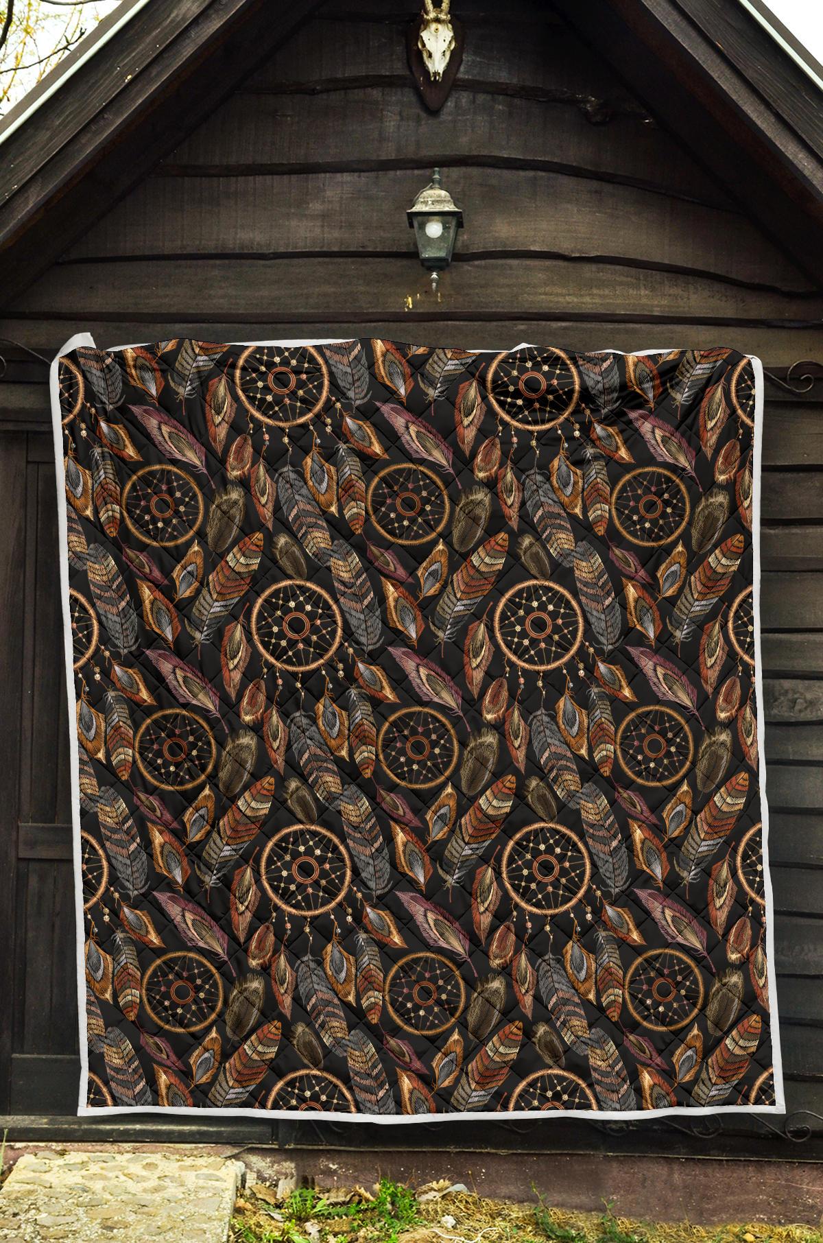 Dream catcher embroidered style Premium Quilt-JTAMIGO.COM