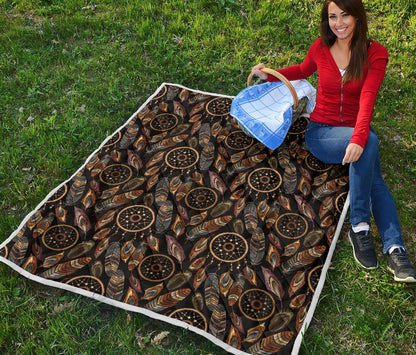 Dream catcher embroidered style Premium Quilt-JTAMIGO.COM