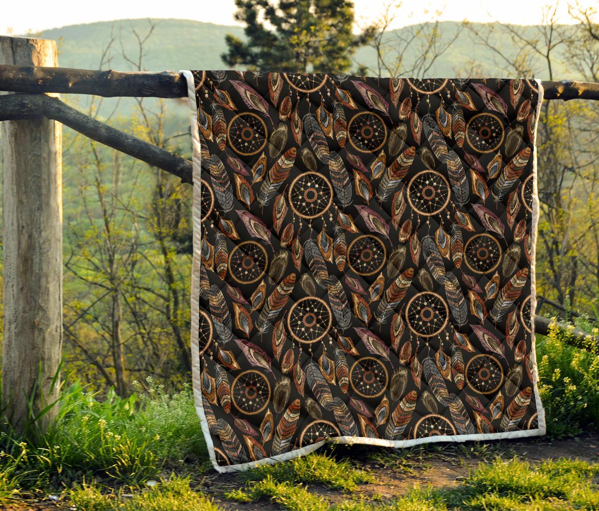 Dream catcher embroidered style Premium Quilt-JTAMIGO.COM