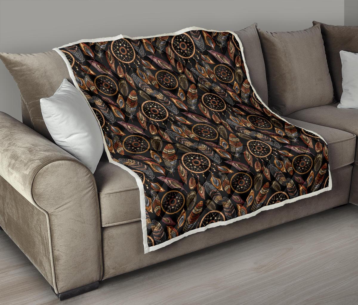 Dream catcher embroidered style Premium Quilt-JTAMIGO.COM