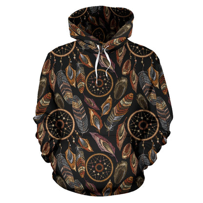 Dream catcher embroidered style Pullover Hoodie