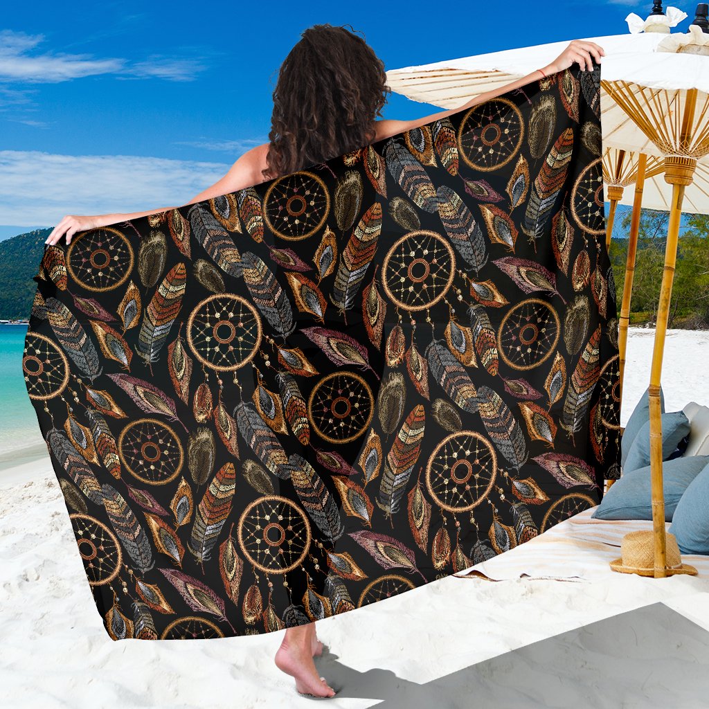 Dream catcher embroidered style Sarong Pareo Wrap