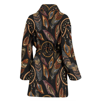 Dream catcher embroidered style Women Bath Robe-JTAMIGO.COM