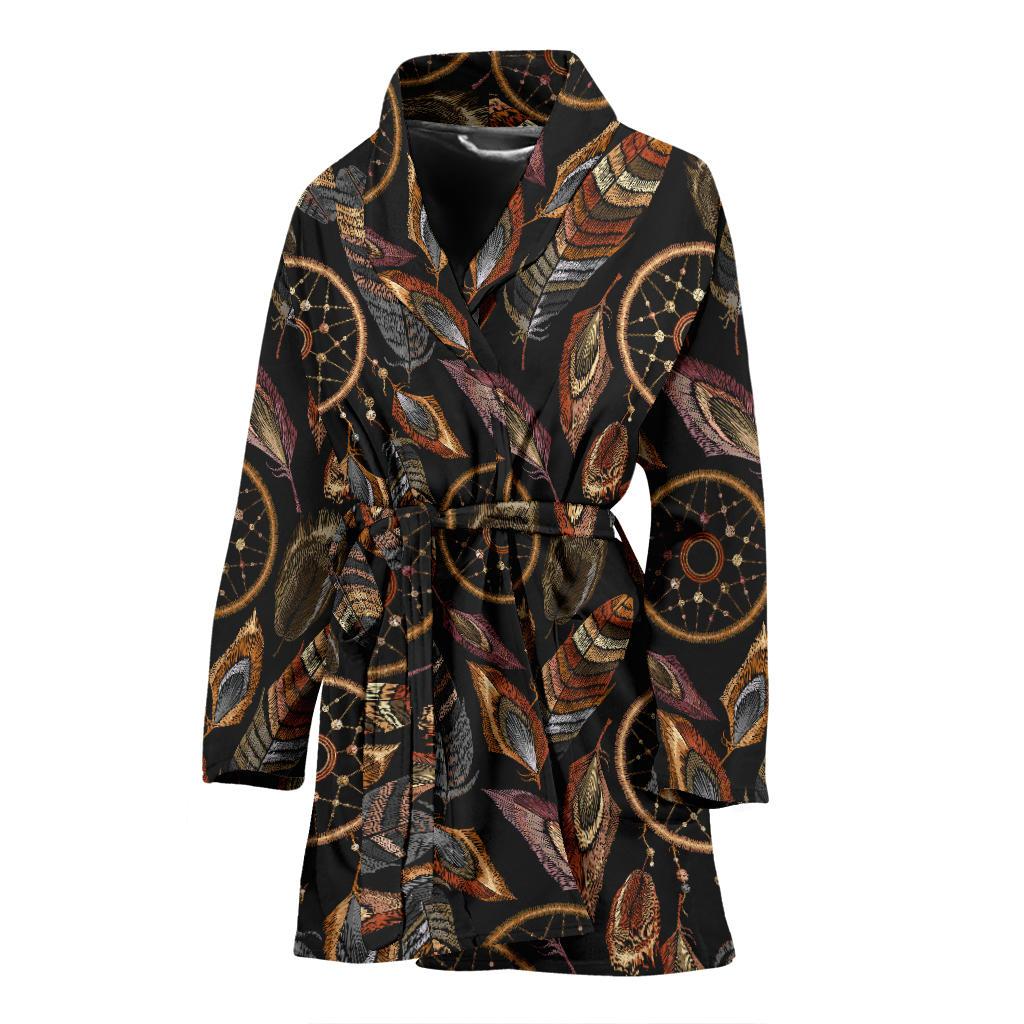 Dream catcher embroidered style Women Bath Robe-JTAMIGO.COM