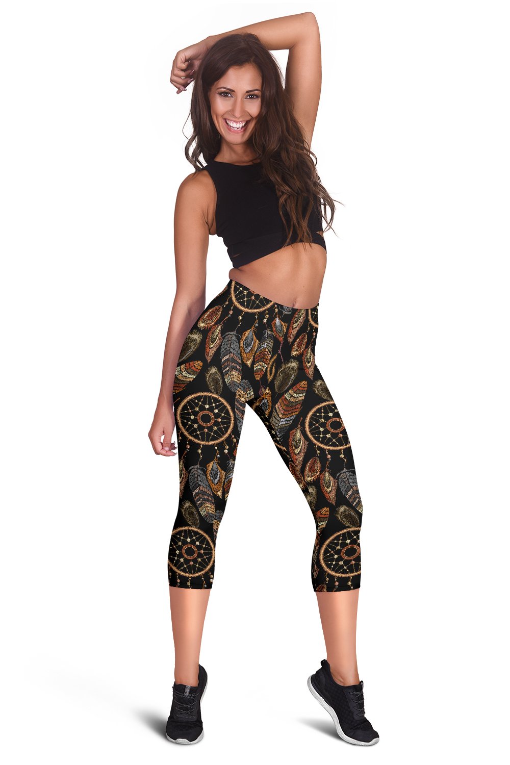 Dream catcher embroidered style Women Capris