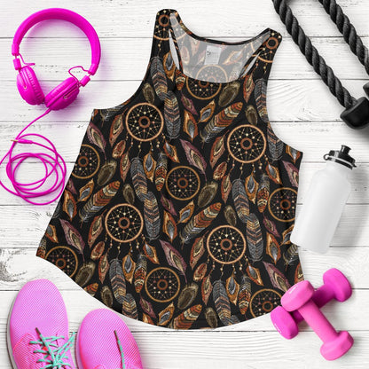 Dream Catcher Embroidered Style Women Racerback Tank Top