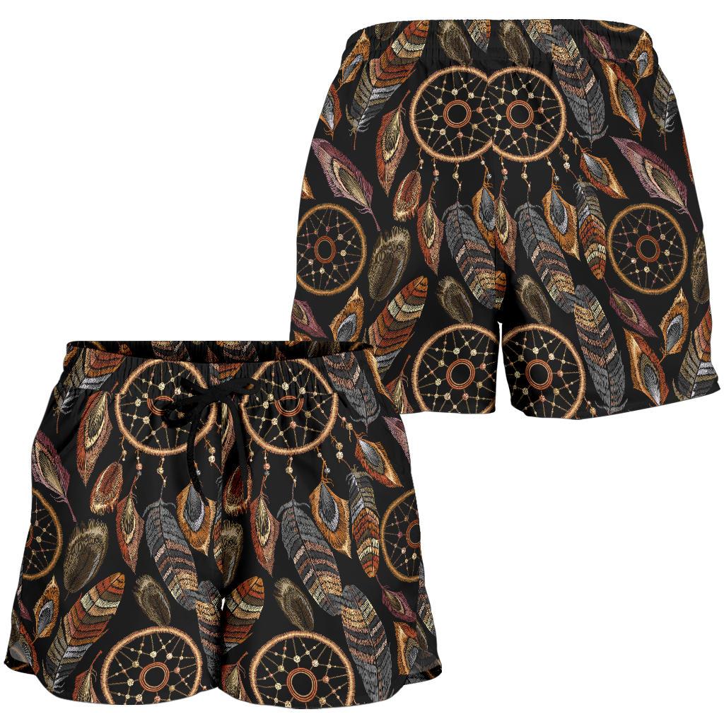 Dream catcher embroidered style Women Shorts-JTAMIGO.COM