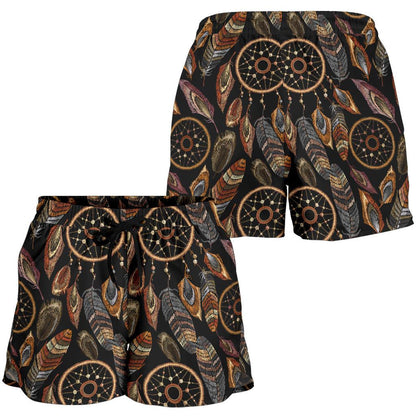 Dream catcher embroidered style Women Shorts-JTAMIGO.COM