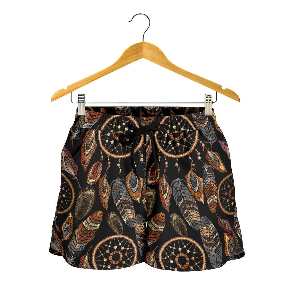Dream catcher embroidered style Women Shorts-JTAMIGO.COM