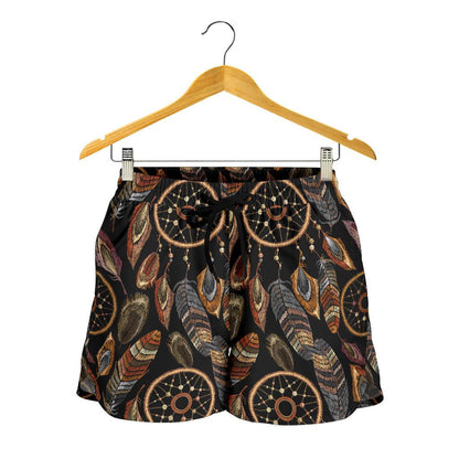 Dream catcher embroidered style Women Shorts-JTAMIGO.COM