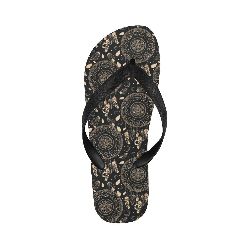 Dream Catcher Mandala Boho Moon Flip Flops-JTAMIGO.COM