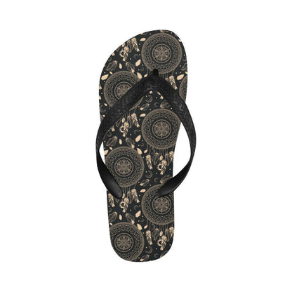 Dream Catcher Mandala Boho Moon Flip Flops-JTAMIGO.COM