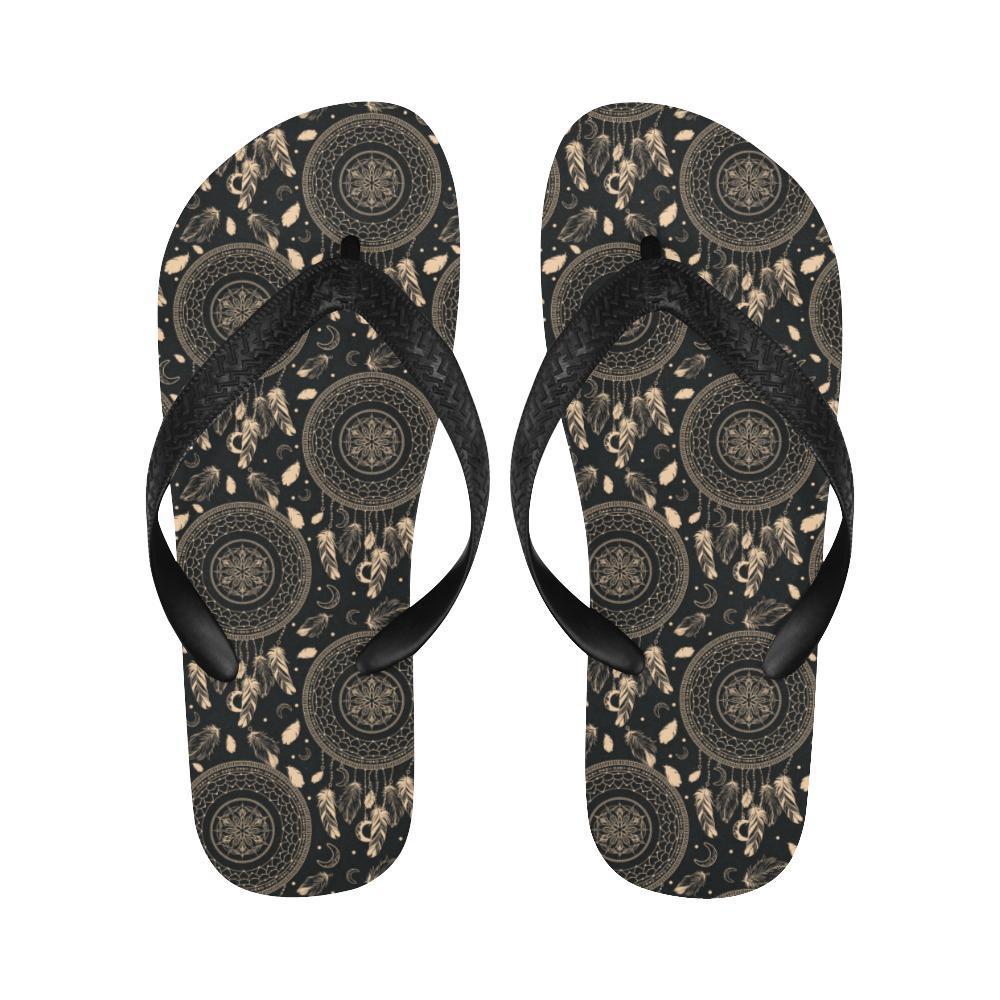 Dream Catcher Mandala Boho Moon Flip Flops-JTAMIGO.COM