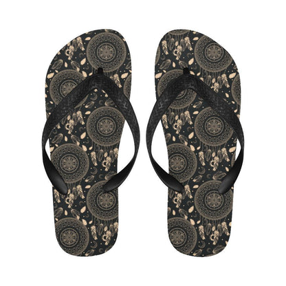 Dream Catcher Mandala Boho Moon Flip Flops-JTAMIGO.COM