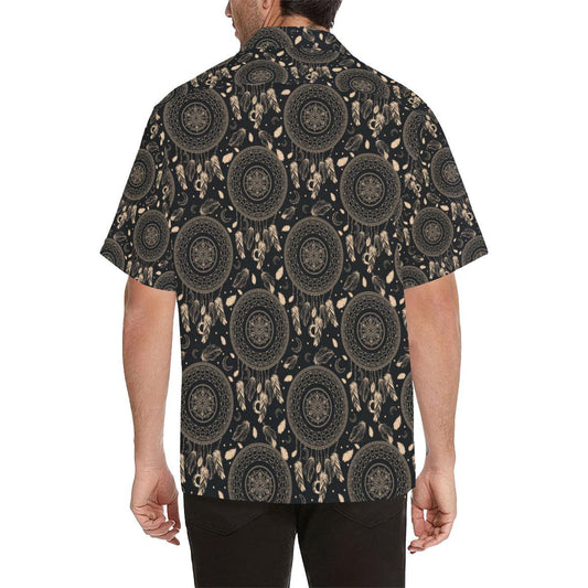 Dream Catcher Mandala Boho Moon Men Aloha Hawaiian Shirt