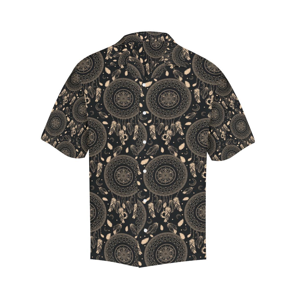Dream Catcher Mandala Boho Moon Men Aloha Hawaiian Shirt