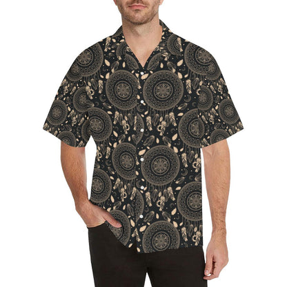 Dream Catcher Mandala Boho Moon Men Aloha Hawaiian Shirt