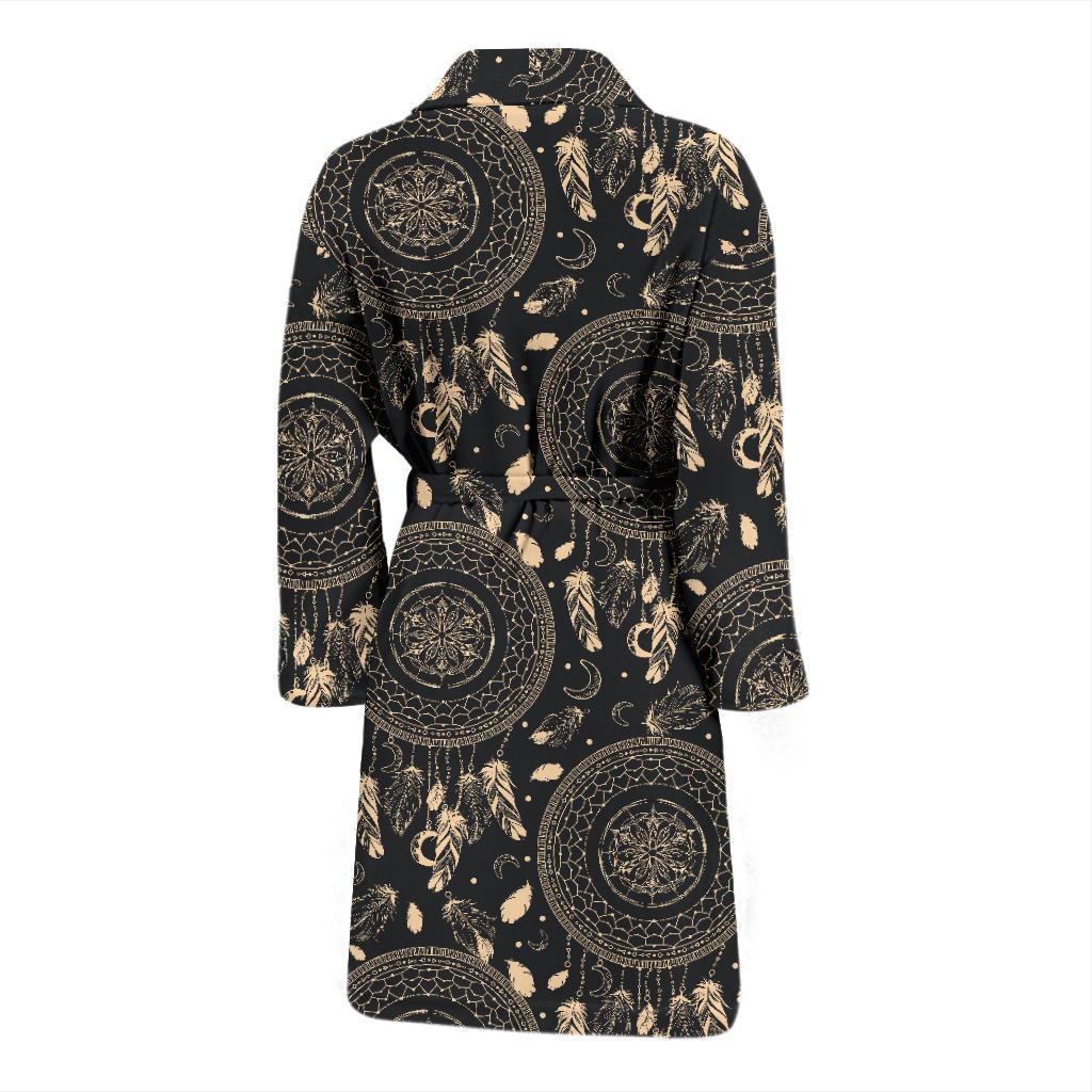 Dream Catcher Mandala Boho Moon Men Bath Robe-JTAMIGO.COM