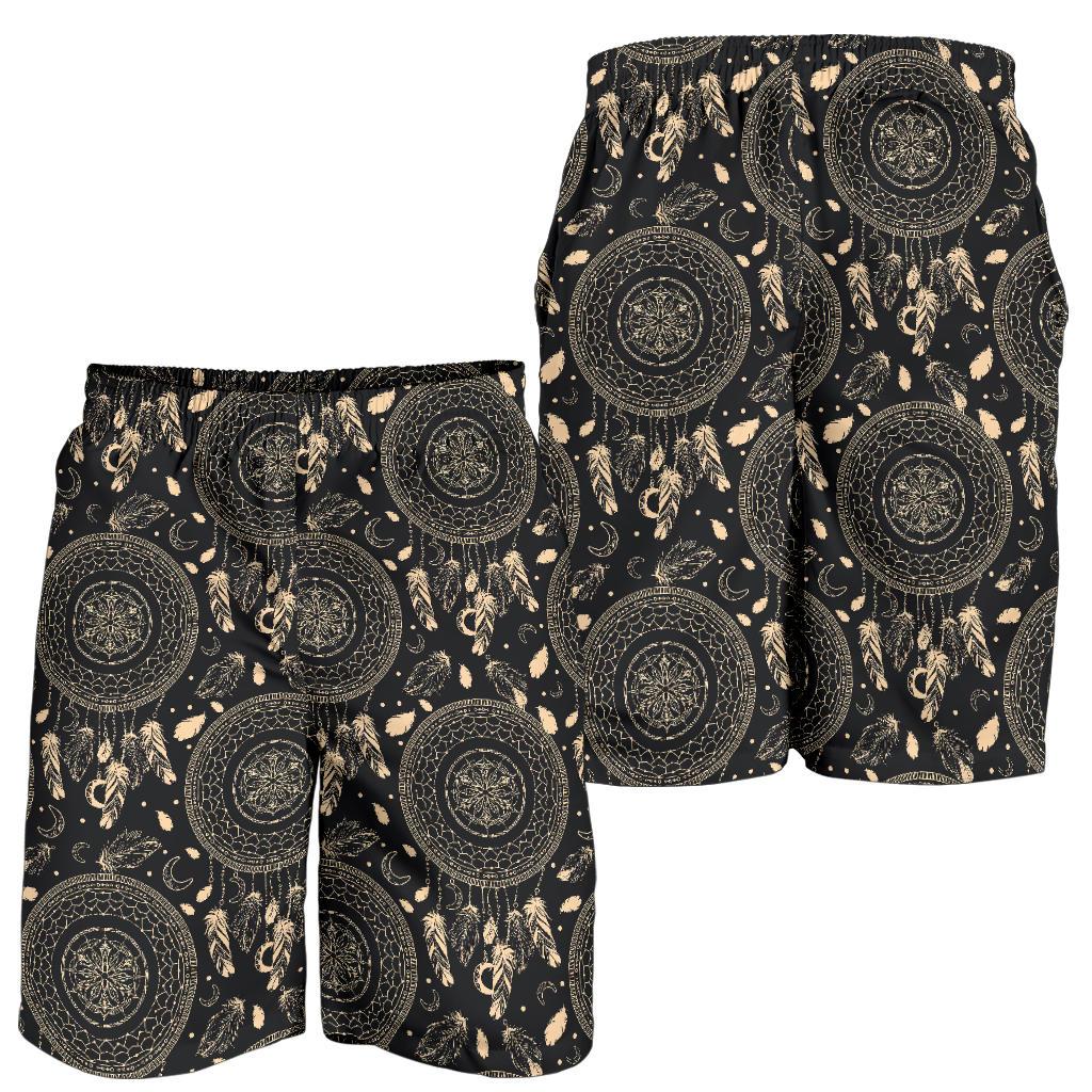Dream Catcher Mandala Boho Moon Mens Shorts-JTAMIGO.COM