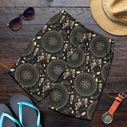 Dream Catcher Mandala Boho Moon Mens Shorts-JTAMIGO.COM