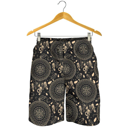 Dream Catcher Mandala Boho Moon Mens Shorts-JTAMIGO.COM