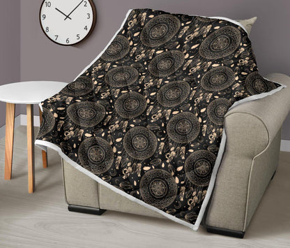 Dream Catcher Mandala Boho Moon Premium Quilt-JTAMIGO.COM