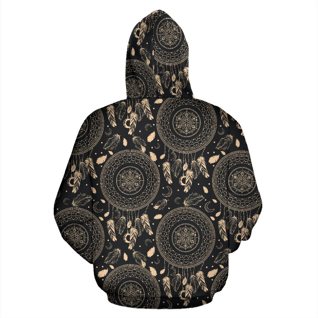 Dream Catcher Mandala Boho Moon Pullover Hoodie