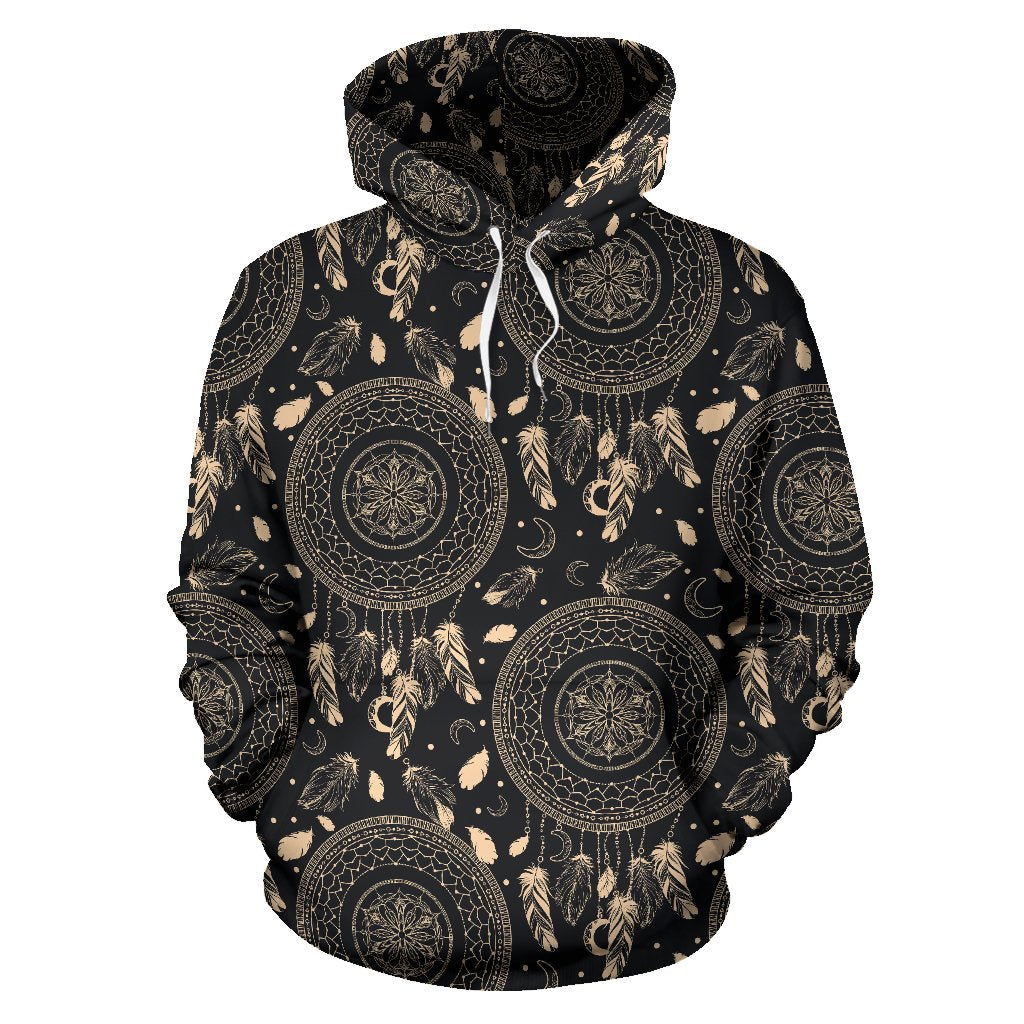Dream Catcher Mandala Boho Moon Pullover Hoodie