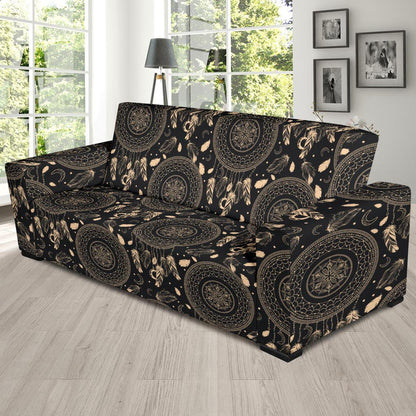 Dream Catcher Mandala Boho Moon Sofa Slipcover-JTAMIGO.COM