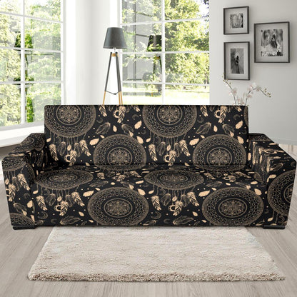 Dream Catcher Mandala Boho Moon Sofa Slipcover-JTAMIGO.COM
