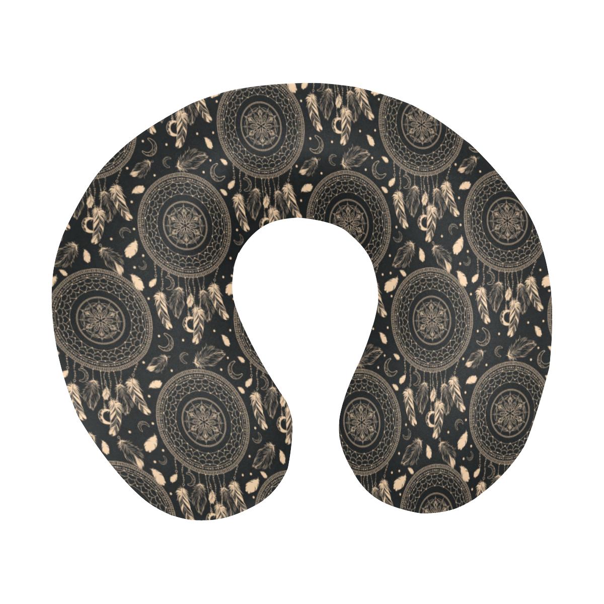 Dream Catcher Mandala Boho Moon U-Shaped Travel Neck Pillow-JTAMIGO.COM