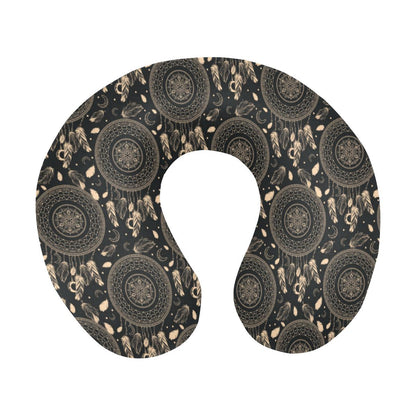 Dream Catcher Mandala Boho Moon U-Shaped Travel Neck Pillow-JTAMIGO.COM