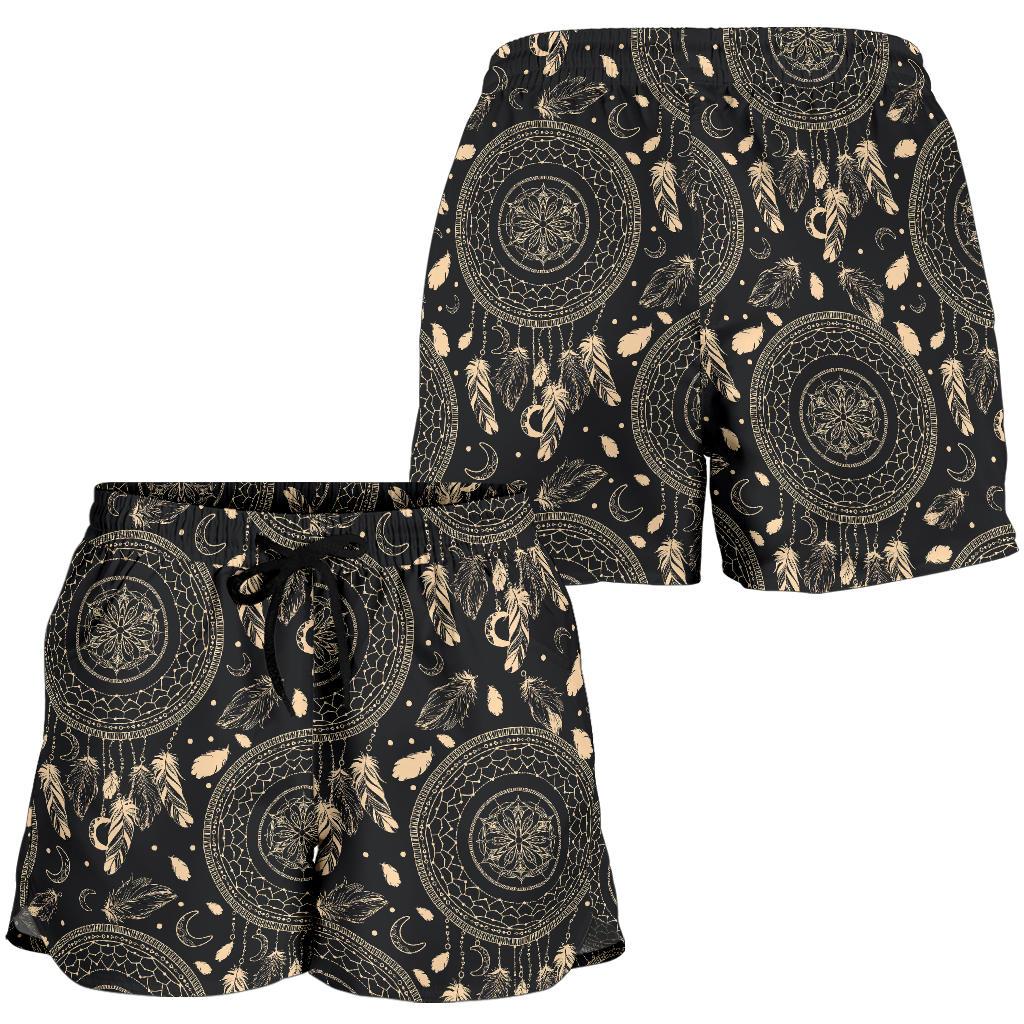 Dream Catcher Mandala Boho Moon Women Shorts-JTAMIGO.COM