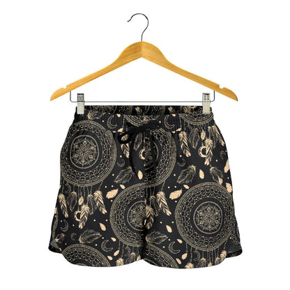 Dream Catcher Mandala Boho Moon Women Shorts-JTAMIGO.COM