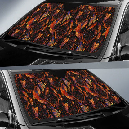 Dream Catcher Native American Design Car Sun Shade For Windshield