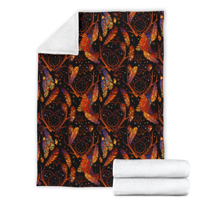 Dream Catcher Native American Design Fleece Blanket