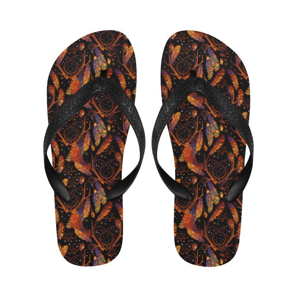 Dream Catcher Native American Design Flip Flops-JTAMIGO.COM