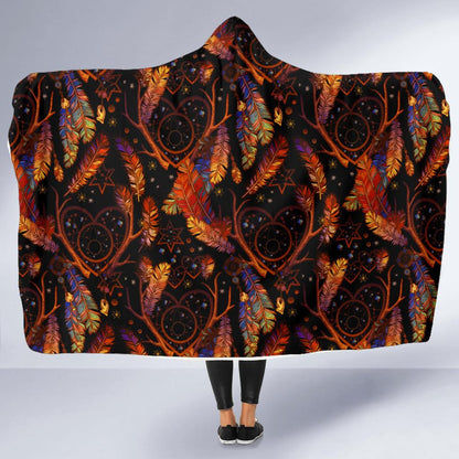 Dream Catcher Native American Design Hooded Blanket-JTAMIGO.COM