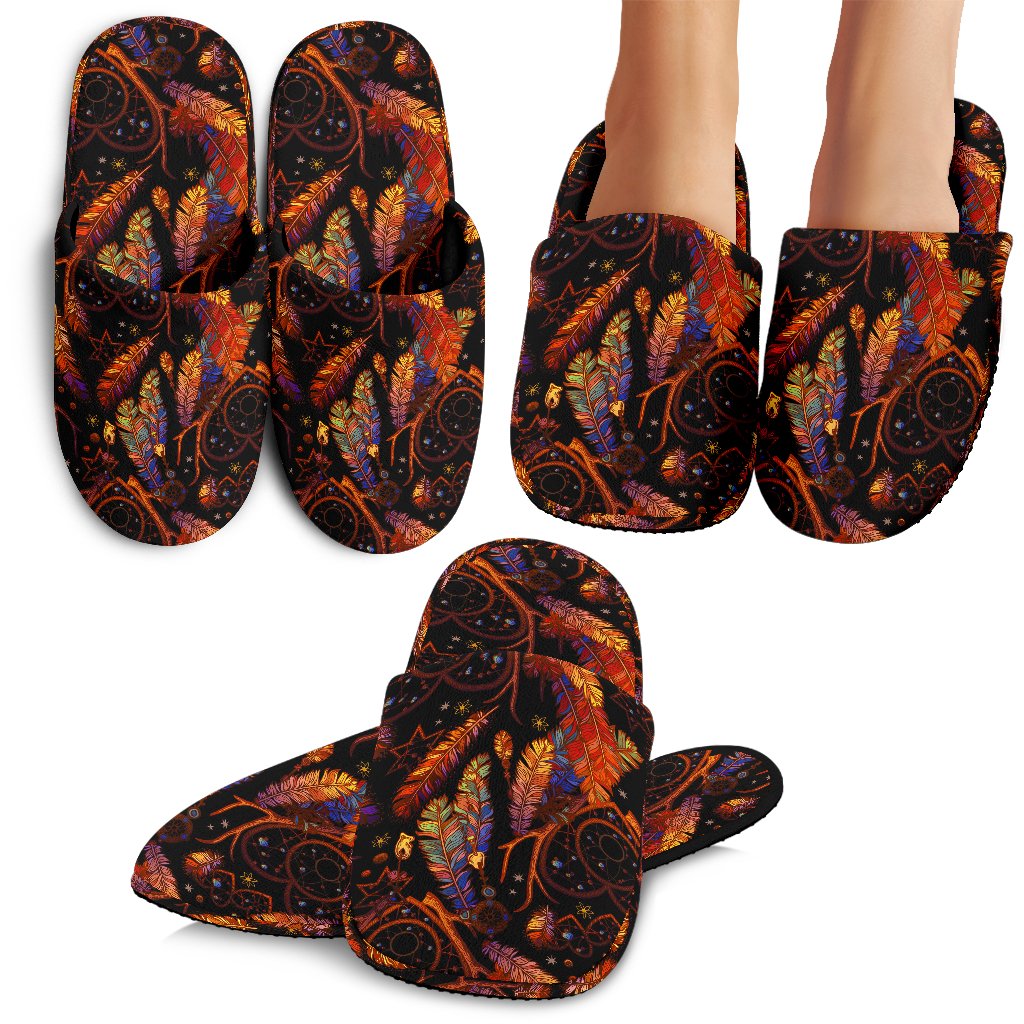 Dream Catcher Native American Design House Slippers