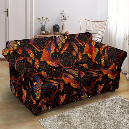 Dream Catcher Native American Design Loveseat Slipcover-JTAMIGO.COM