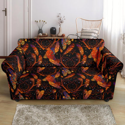 Dream Catcher Native American Design Loveseat Slipcover-JTAMIGO.COM