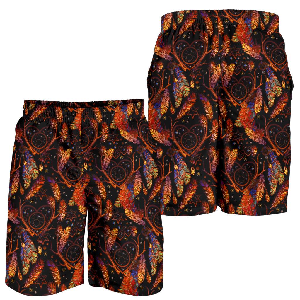 Dream Catcher Native American Design Mens Shorts-JTAMIGO.COM