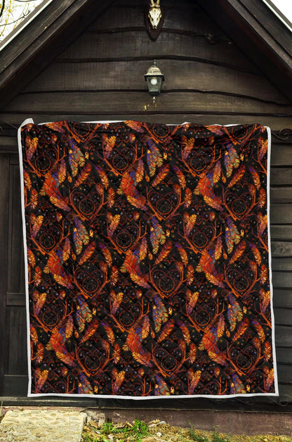 Dream Catcher Native American Design Premium Quilt-JTAMIGO.COM