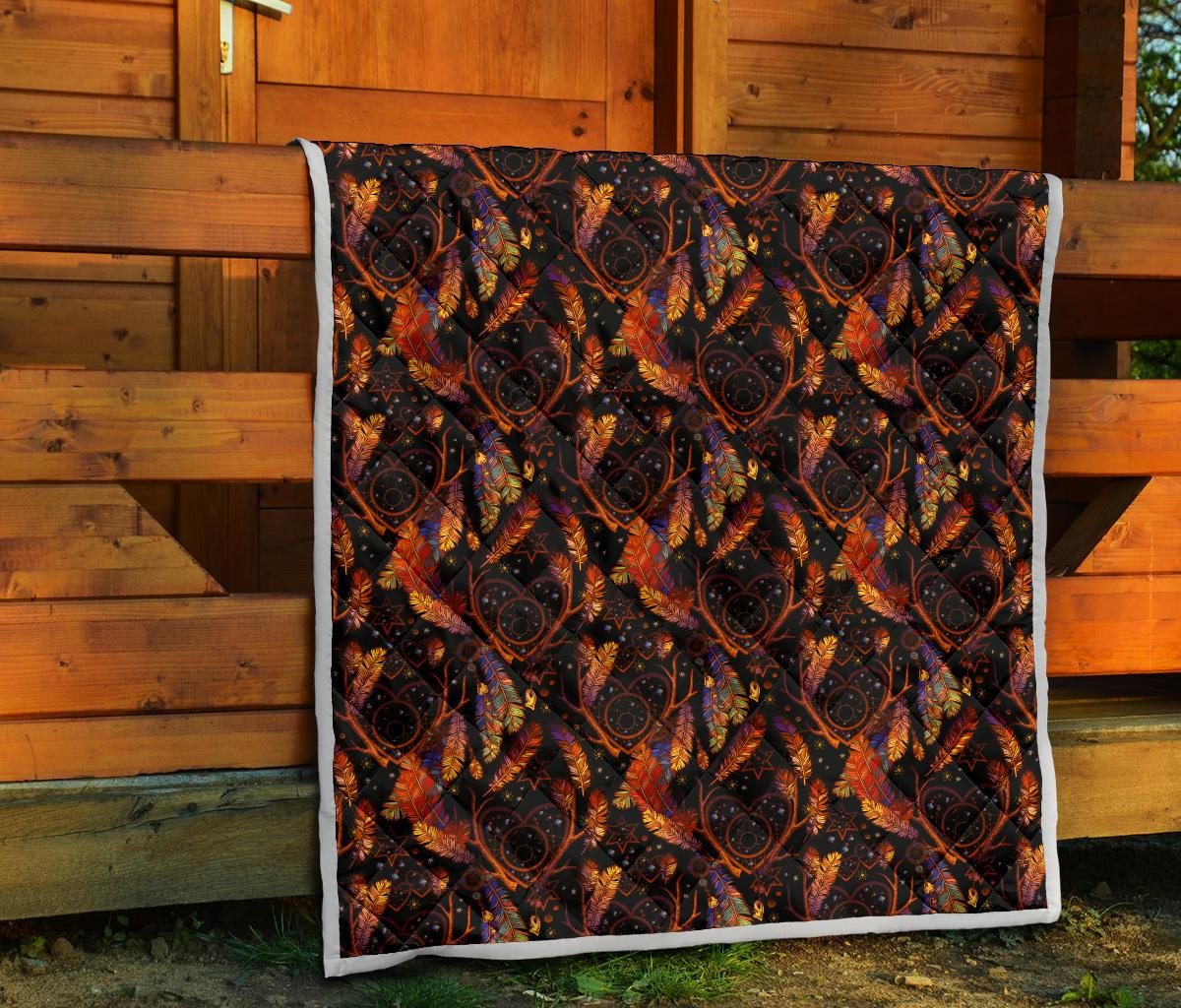 Dream Catcher Native American Design Premium Quilt-JTAMIGO.COM