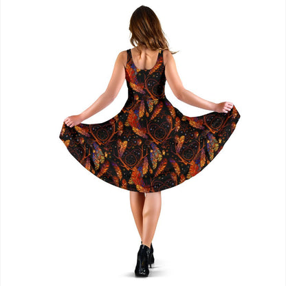 Dream Catcher Native American Design Sleeveless Dress