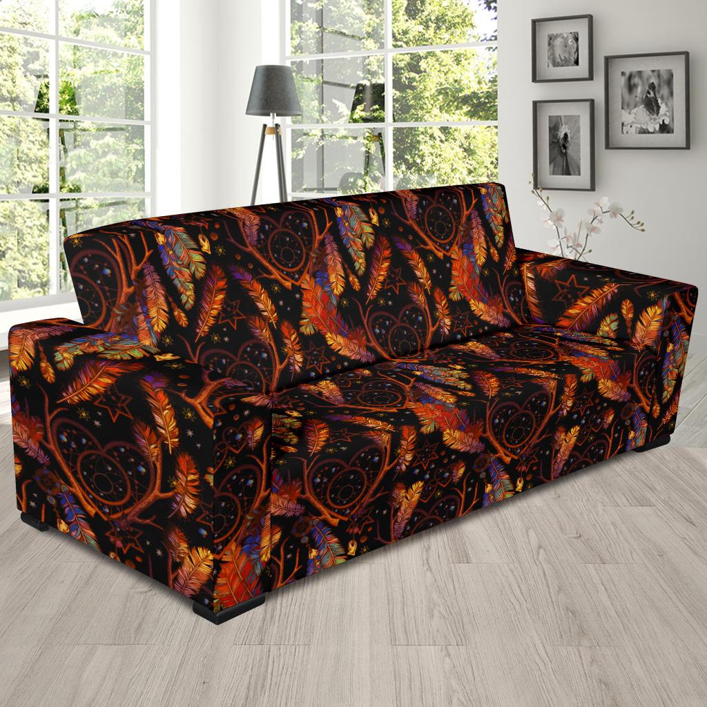 Dream Catcher Native American Design Sofa Slipcover-JTAMIGO.COM