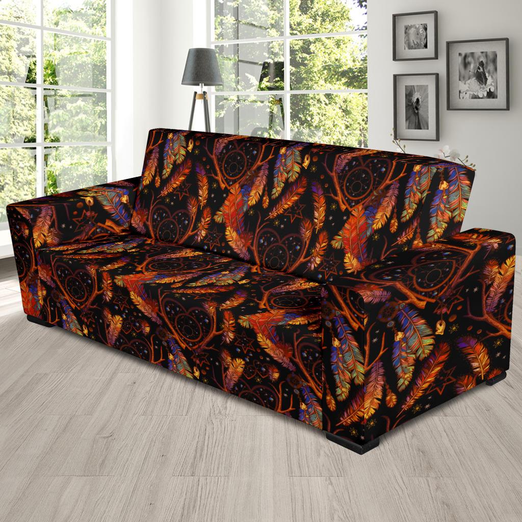 Dream Catcher Native American Design Sofa Slipcover-JTAMIGO.COM