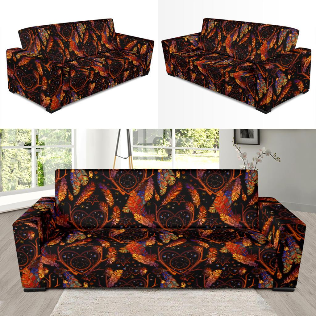 Dream Catcher Native American Design Sofa Slipcover-JTAMIGO.COM